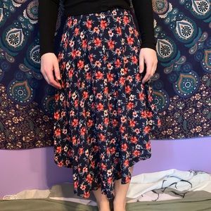 Hollister floral long skirt